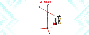 Microphone stands have become very essential in today’s world. Almost every artist and speaker requires a stand for their own convenience. It’s very hard to hold a stand for hours while performing or speaking. A stand saves you from straining your body and hands by holding it for long hours. If you use your stand on a daily basis, you might face issues after a while.. But you don’t have to worry about spending dollars on a new one. Basic repair can be done at home easily. You don’t have to take it to a mechanic or buy a new one. In this blog, we will guide you on some common stand repairs you can do at home. You can get a bulk of stands or other musical accessories for your business. You can visit 5 CORE. Repairs you can do at home You can easily fix your stand base at home. If your stand keeps wobbling even if it’s placed on a smooth and flat surface, it needs to be repaired. If you own a tripod base stand, look for the bolts that hold the legs of the tripod base to the central hub. Use a screwdriver to tightly fix the bolts. If any of the rubber caps are missing from the tripod legs, put on new rubber caps. If you own a round base weighted stand, detach the base by unscrewing it. Check if the threading is alright. If any of the screws are loosened, tighten them using a screwdriver. Unstable boom arms and unusual mechanisms can be easily fixed at home. They occur when any of the threads wear out or get stripped. If the rubber grips become loose, you need to change those as well. Detach the boom arm from the pivot joint carefully. Use alcohol to clean the internal areas of the stand. Wrap the stripped threads with Teflon tape to enhance the grip of the stand. Rough adjustments and movement of your boom arm can be fixed easily. This is caused if the lubricant dries up or dust particles build up inside the tube. This can be fixed by disassembling the stand, cleaning it properly and applying a single coat of silicone on the joints that are not moving smoothly. You can also fix damaged parts and knobs by using simple products. It is caused by extreme exposure to UV rays or over tightening the knobs. If you buy a cheap, quality stand made of cheaper manufacturing materials, it won’t last for a long time. You can use super glue or a raisin to seal cracks temporarily. If you want a permanent solution to this problem, you can replace the damaged knobs with new metal knobs. If you stand keeps making unwanted noises during your performance, make a quick analysis and check for pops and rattling that can be caused while adjusting the stand. It can be caused due to dirty joints as well. You can easily fix it by disassembling all the joints and applying a light coat of lubricant to all the joints, and adjusting the position of the stand. Make sure to tighten all the screws and bolts, but do not overtighten it. Look for more premium quality stands here: Best Mic Stands for Home Studios in 2025. You can always buy premium-quality stands made of high-quality and heavy-duty materials to avoid rapid damage. If you are a traveller, looking for lighter stands, go through: Lightweight Materials Revolutionizing Mic Stand Design. If you’re looking for a high-quality stand for avoiding constant damage, you can check out MS DBL G RED from 5 CORE. The maximum height of the stand is 76 inches, and the minimum is around 31 inches. The stand is made of durable materials like metal and ABS, which makes the stand sturdy and strong.